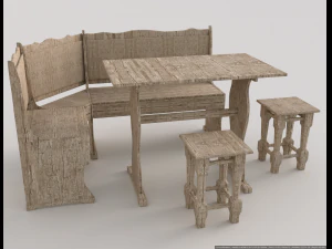 Un set di mobili Modello 3D