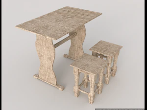 A set of furniture 3D Model