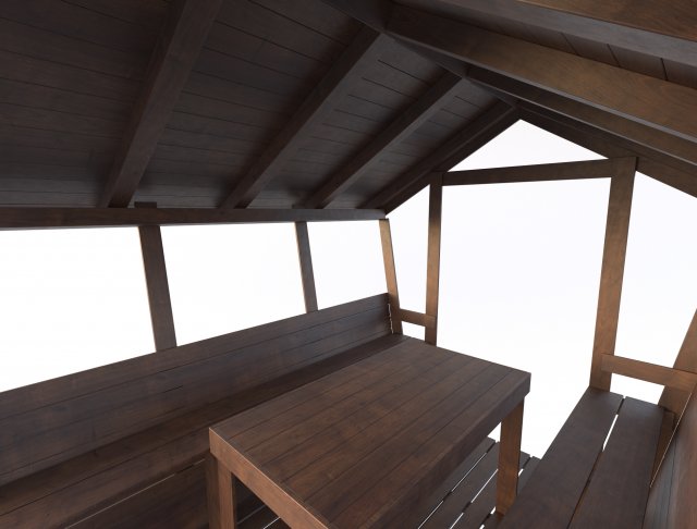 Pavilion 3D Модель .c4d .max .obj .3ds .fbx .stl .blend 
