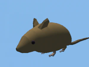 Of lowPoly Mouse 3D Model