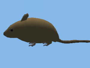 Of lowPoly Mouse 3D Model