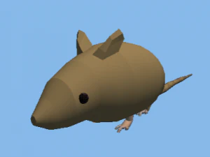 Of lowPoly Mouse 3D Model