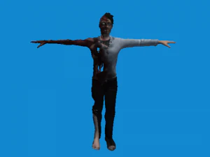 ज़ोंबी चरित्र 3D मॉडल