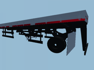 Model of a trailer 3Dモデル