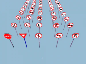 Varios tableros de baja poli. Modelo 3D