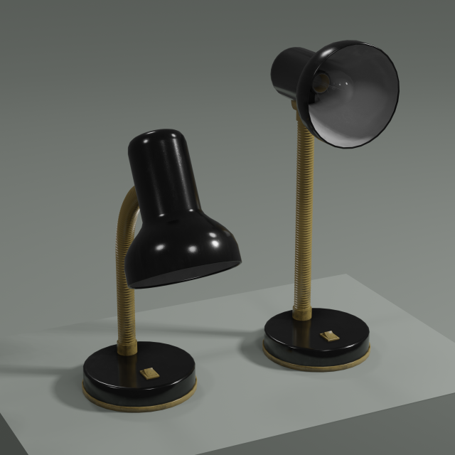 Custom desk lamp top