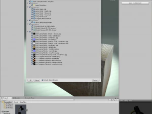 Candeeiro de mesa com l&acirc;mpada e tr&ecirc;s shaders personalizados de 2 lados para Unity Modelo 3D