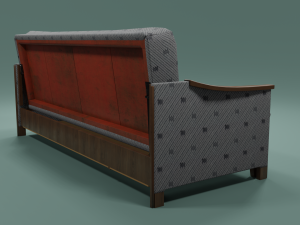 Soviet sofa of the 1960s 3D Model