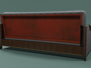 Soviet sofa of the 1960s 3D Model
