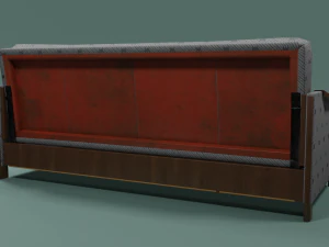 Soviet sofa of the 1960s 3D Model