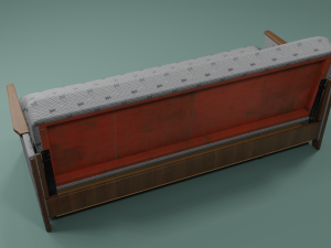 Soviet sofa of the 1960s 3D Model