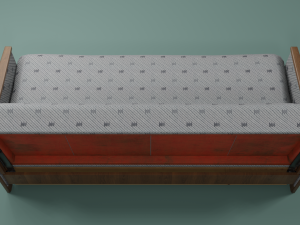 Soviet sofa of the 1960s 3D Model