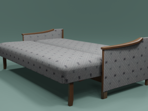 Soviet sofa of the 1960s 3D Model