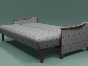 Soviet sofa of the 1960s 3D Model