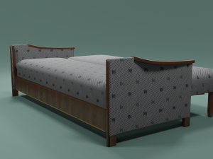Soviet sofa of the 1960s 3D Model