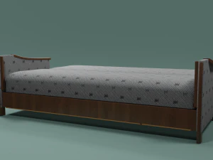 Soviet sofa of the 1960s 3D Model