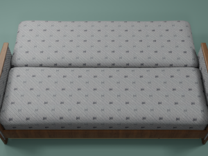 Soviet sofa of the 1960s 3D Model