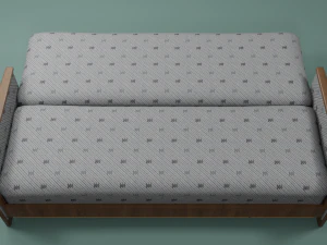 Soviet sofa of the 1960s 3D Model