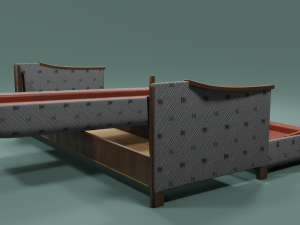 Soviet sofa of the 1960s 3D Model