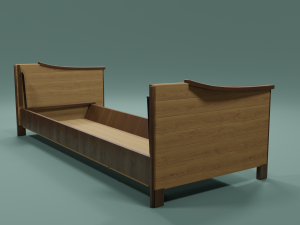 Soviet sofa of the 1960s 3D Model