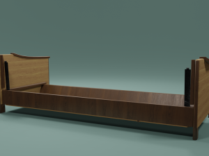 Soviet sofa of the 1960s 3D Model