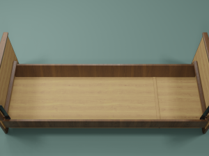 Soviet sofa of the 1960s 3D Model
