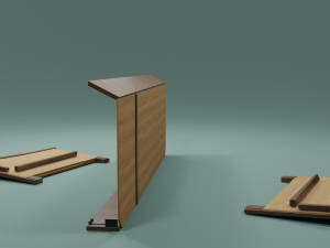 Soviet sofa of the 1960s 3D Model