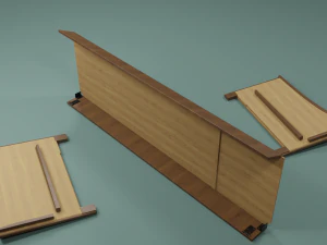 Soviet sofa of the 1960s 3D Model