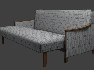 Soviet sofa of the 1960s 3D Model
