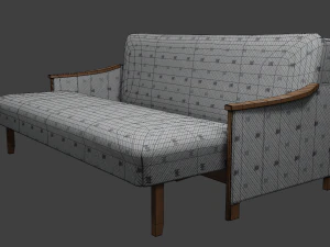 Soviet sofa of the 1960s 3D Model