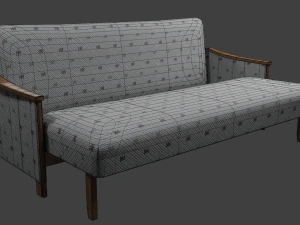 Soviet sofa of the 1960s 3D Model