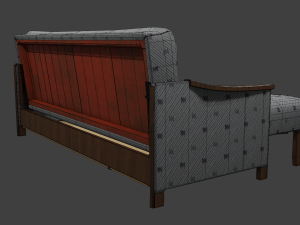 Soviet sofa of the 1960s 3D Model
