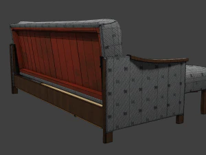 Soviet sofa of the 1960s 3D Model