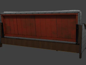 Soviet sofa of the 1960s 3D Model