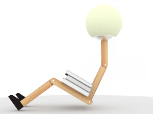 Wooden lamp 3D Model