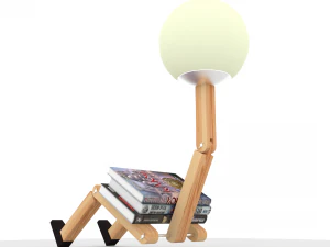 Wooden lamp 3D Model