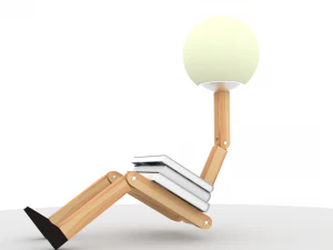 Wooden lamp 3D Model
