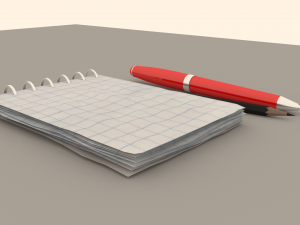 Crumpled notebook 3D 模型
