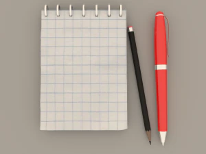 Crumpled notebook 3D Model