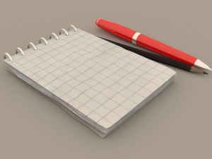Crumpled notebook 3D 模型