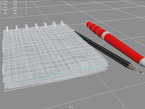 Crumpled notebook 3D 模型