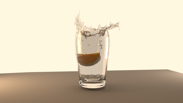 Glass with splashes of water 3D मॉडल .c4d .max .obj .3ds .fbx .stl .blend 