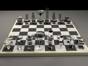Drunken Chess 3D Model