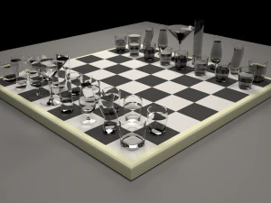 Drunken Chess 3D Model