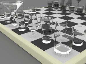 Drunken Chess 3D Model