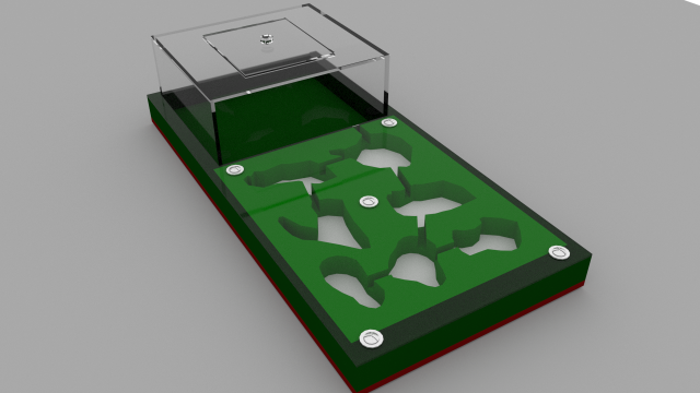 Formicarium Ant farm 3D Model .c4d .max .obj .3ds .fbx .stl .blend 