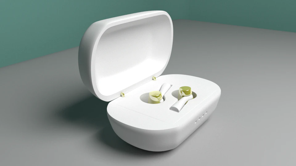 वायरलेस हेडफोन 3D मॉडल .c4d .max .obj .3ds .fbx .stl .blend 