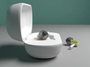 वायरलेस हेडफोन 3D मॉडल