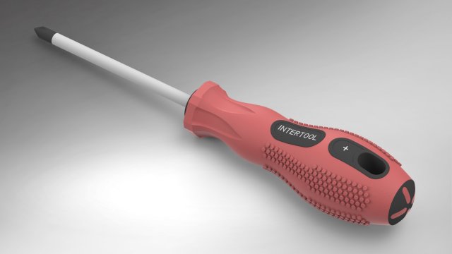 Screwdriver I Model 3D .c4d .max .obj .3ds .fbx .stl .blend 