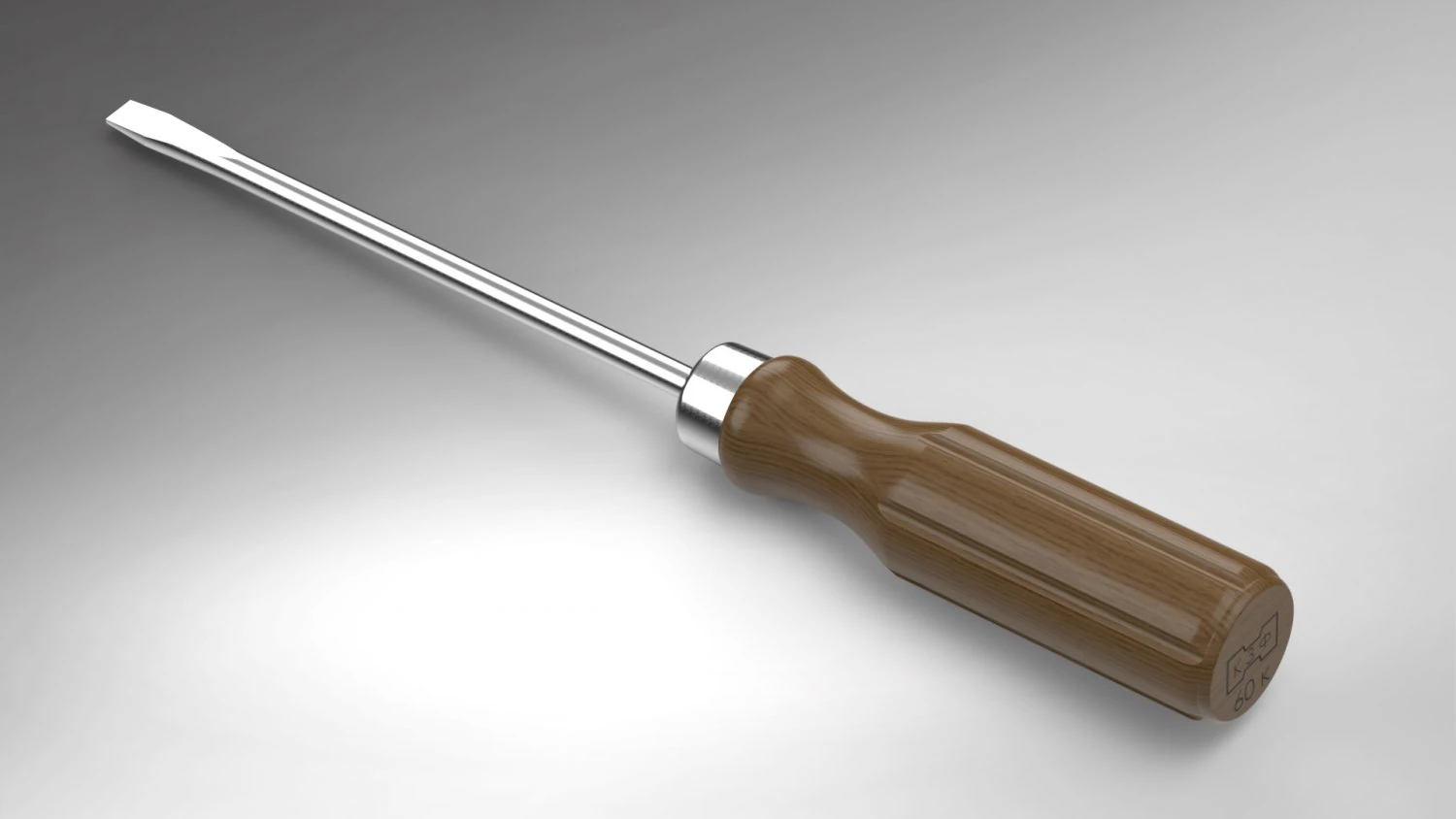 Screwdriver III 3D Model .c4d .max .obj .3ds .fbx .stl .blend